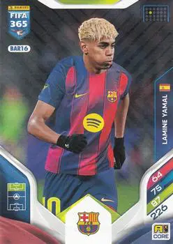 Authentic Lamine Yamal 2026 Panini Adrenalyn XL Card