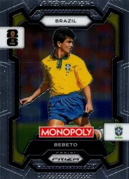 Bebeto Panini Prizm Monopoly World Cup 2026 Retro Icons Card