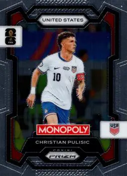 Christian Pulisic 2026 Prizm Monopoly World Cup Card