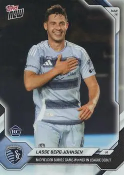 Lasse Berg Johnsen 2026 Topps Now MLS Card