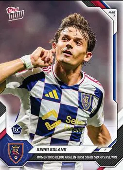 Sergi Solans 2026 Topps Now MLS Card