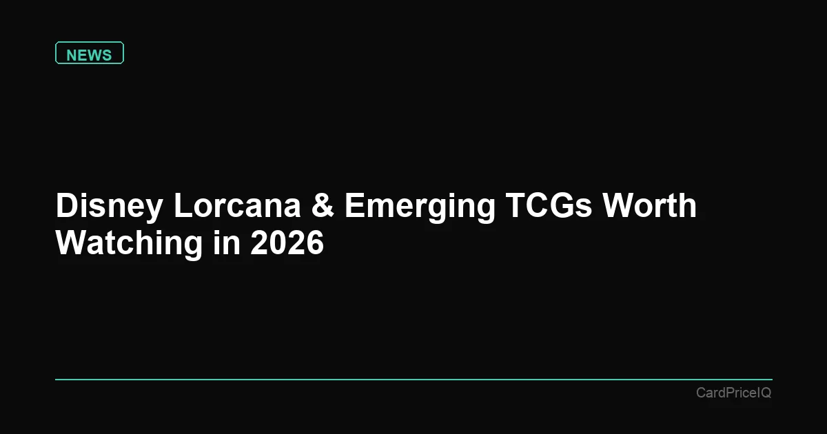 Disney Lorcana & Emerging TCGs Worth Watching in 2026