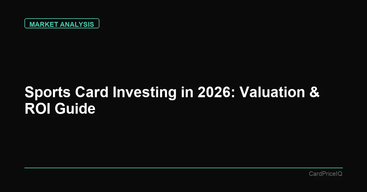 Sports Card Investing in 2026: Valuation & ROI Guide