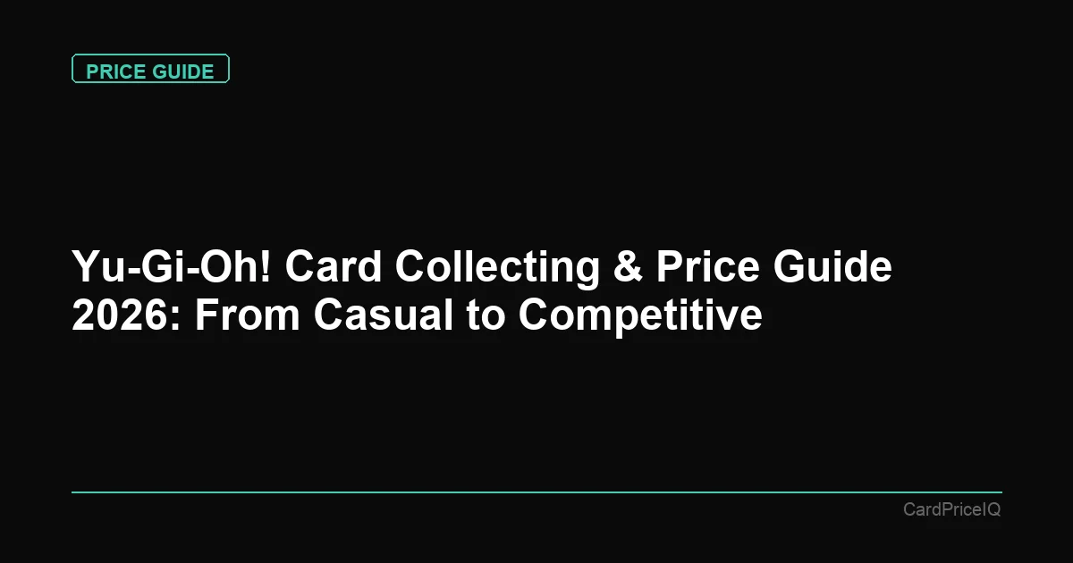 Yu-Gi-Oh! Card Collecting & Price Guide 2026: From Casual to Competitive